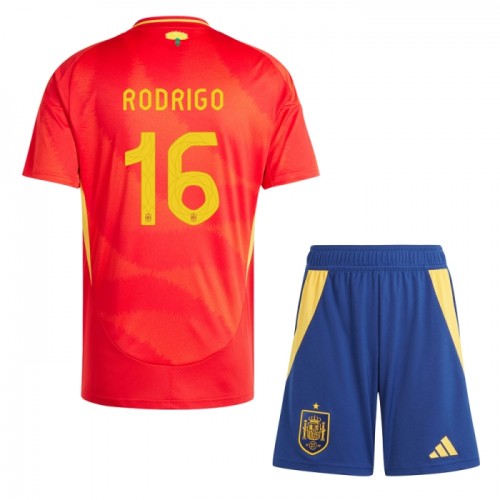 Dječji - Dresovi Komplet Španjolska Rodrigo 16 Domaći Euro 2024 Dječji - Dresovi Komplet Španjolska Rodrigo 16 Domaći Euro 2024